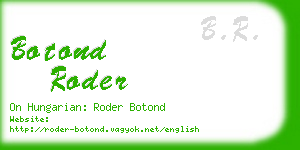 botond roder business card